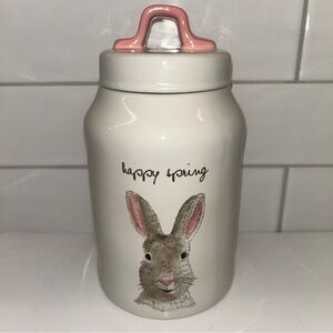 Ceramic Jar with Bunny Design
